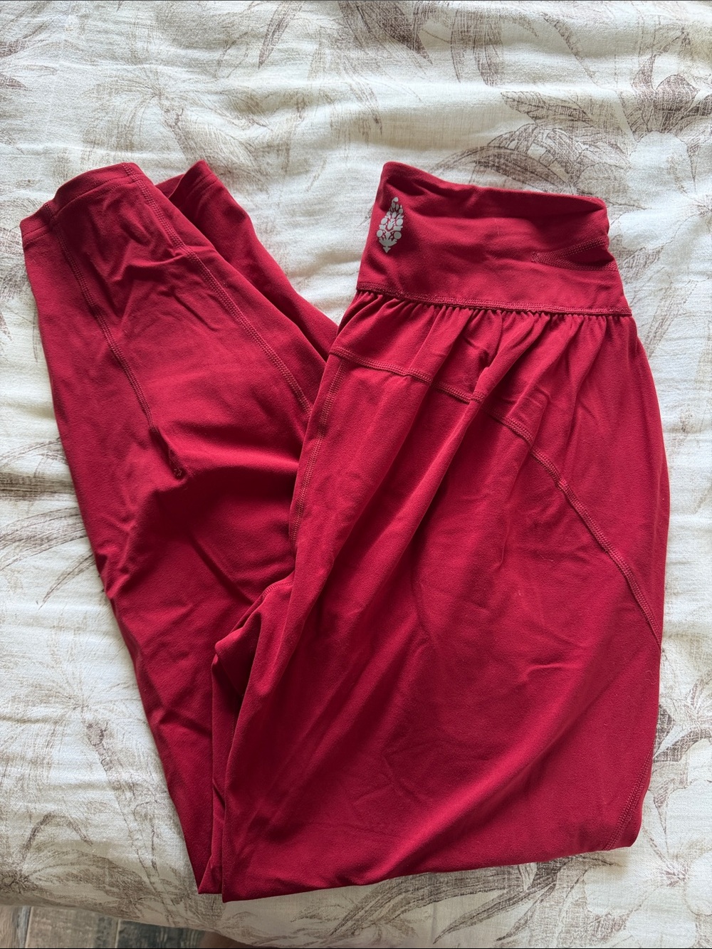 FP Movement by Free People Red Track Joggers